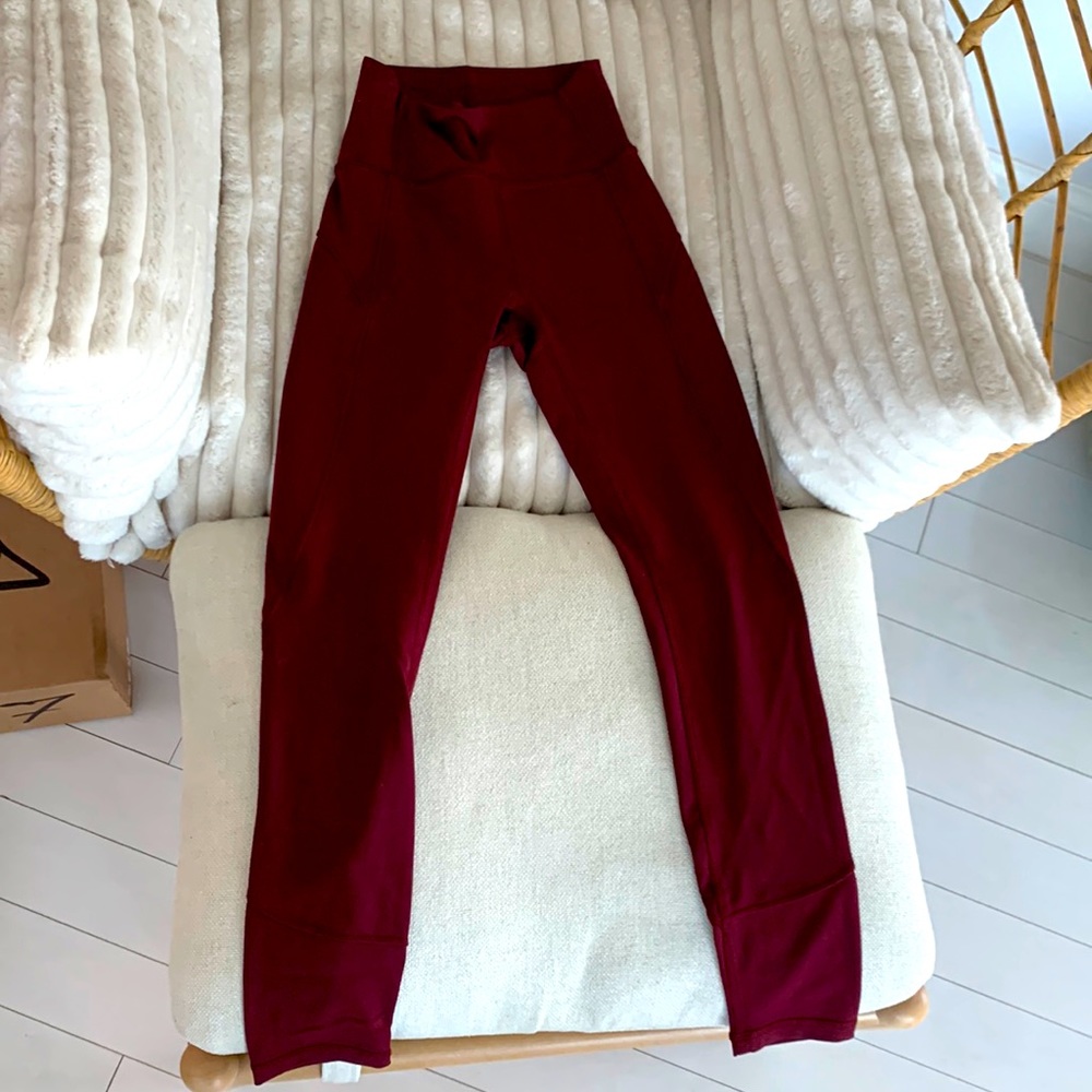 Lululemon legging burgundy